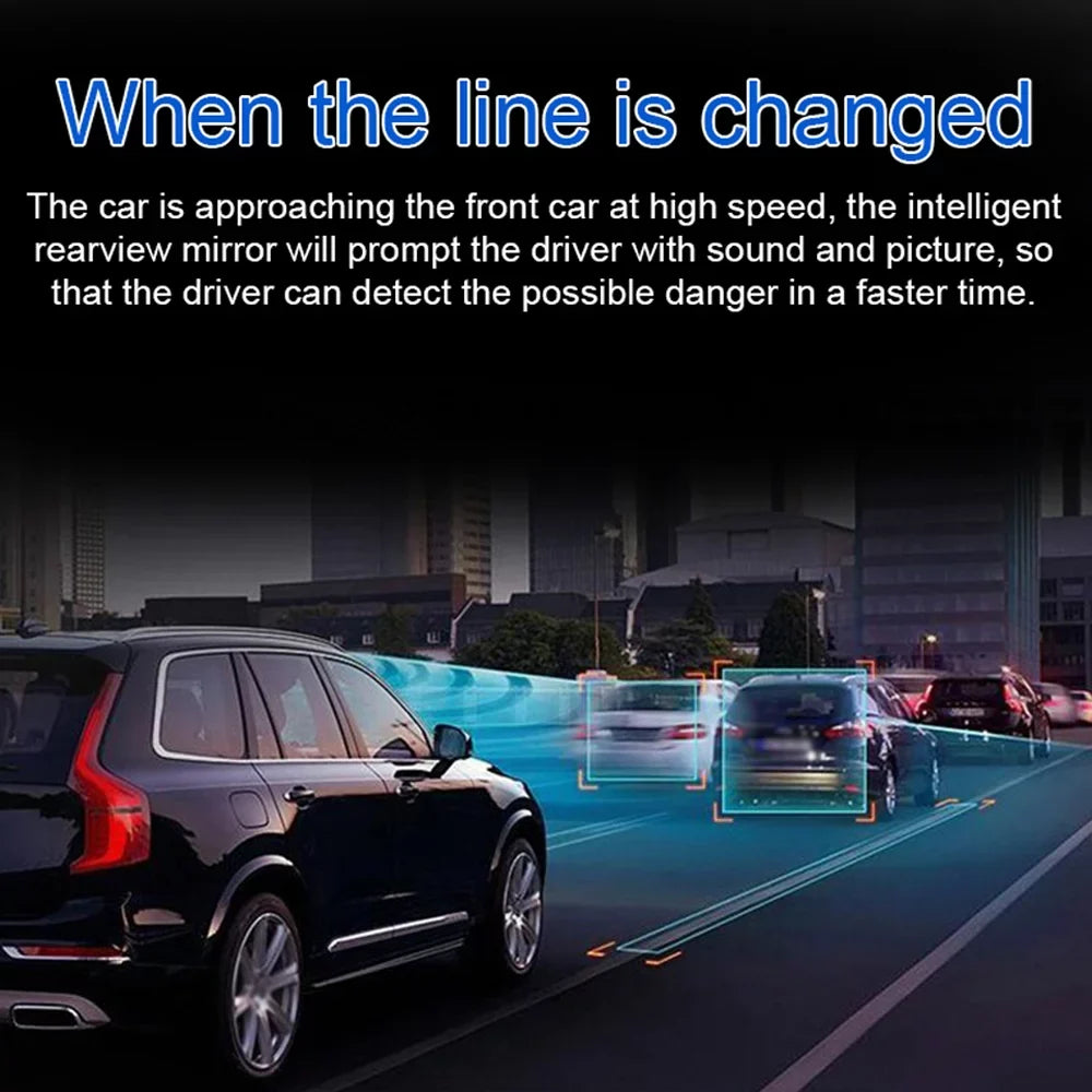 Tomshoo Multi-language Dual Lens Car Video Recorder Auto Dash Cam Car Recorder Night Viewing 10.26in DVR 170 Degree Wide Angle Car Global Positioning System Navigation