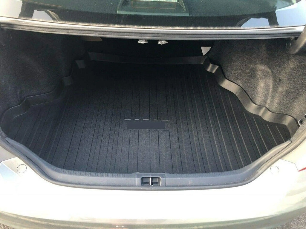 EACCESSORIES EA Cargo Liner – Trunk Mat for Toyota Camry 2012-2017 – Weather-Resistant Trunk Mats for Cars with Raised Lip – Non-Slip Car Trunk Mat Rubber – Easy to Install – Laser Pre-Cut Design