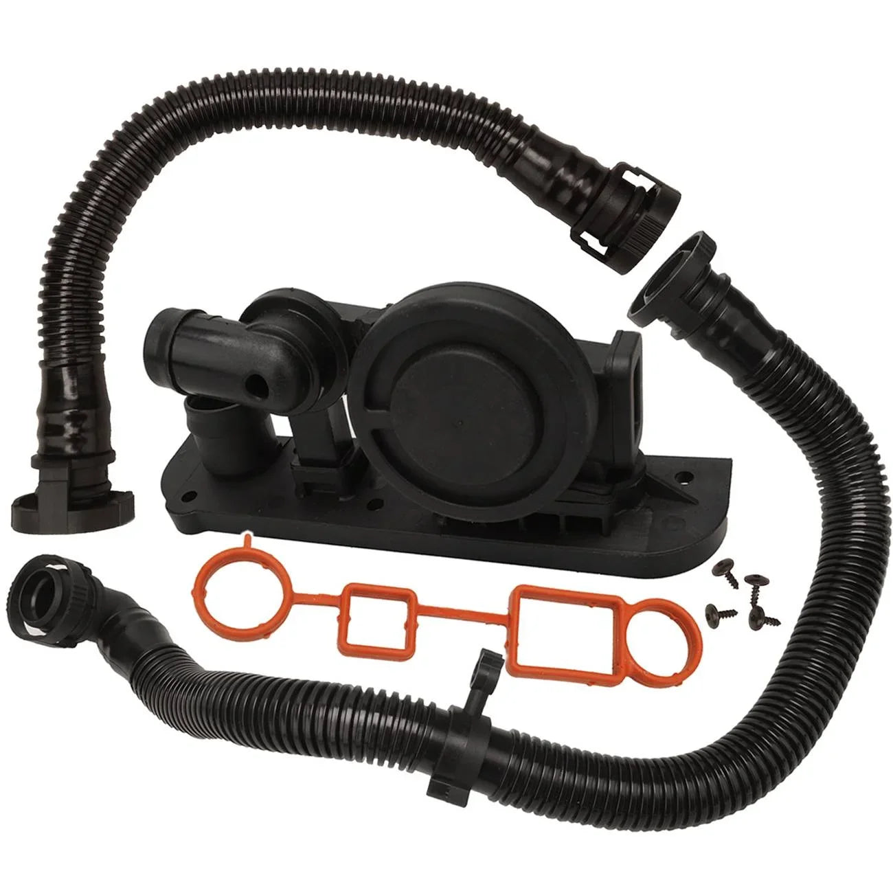 For A3 A4 Eos GTI Jetta Passat TT PCV Crankcase Vent Valve and Hoses Set Kit Fits select: 2007 VOLKSWAGEN JETTA WOLFSBURG, 2008 VOLKSWAGEN GLI SE/SEL
