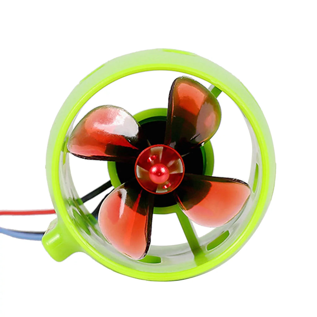 OWSOO 1000KV Underwater Brushless Motor Clockwise with with 4-Blade Propellers 12-24V Waterproof Electric Motor Drive Engine for  Bait Boat Nest Ship