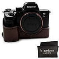Camera Case Compatible for Sony A9 Alpha 7R3 a7r3(Coffee)