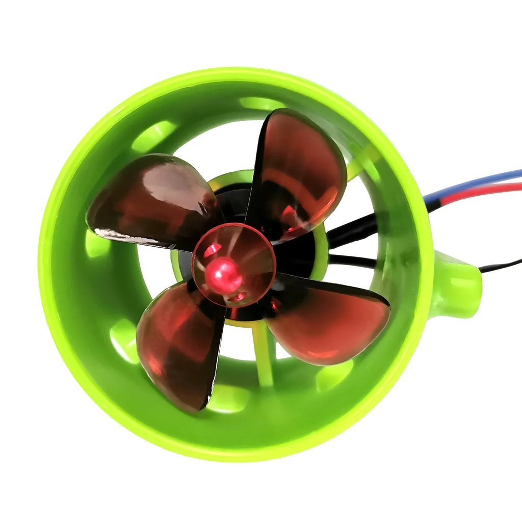 OWSOO 1000KV Underwater Brushless Motor Clockwise with with 4-Blade Propellers 12-24V Waterproof Electric Motor Drive Engine for  Bait Boat Nest Ship