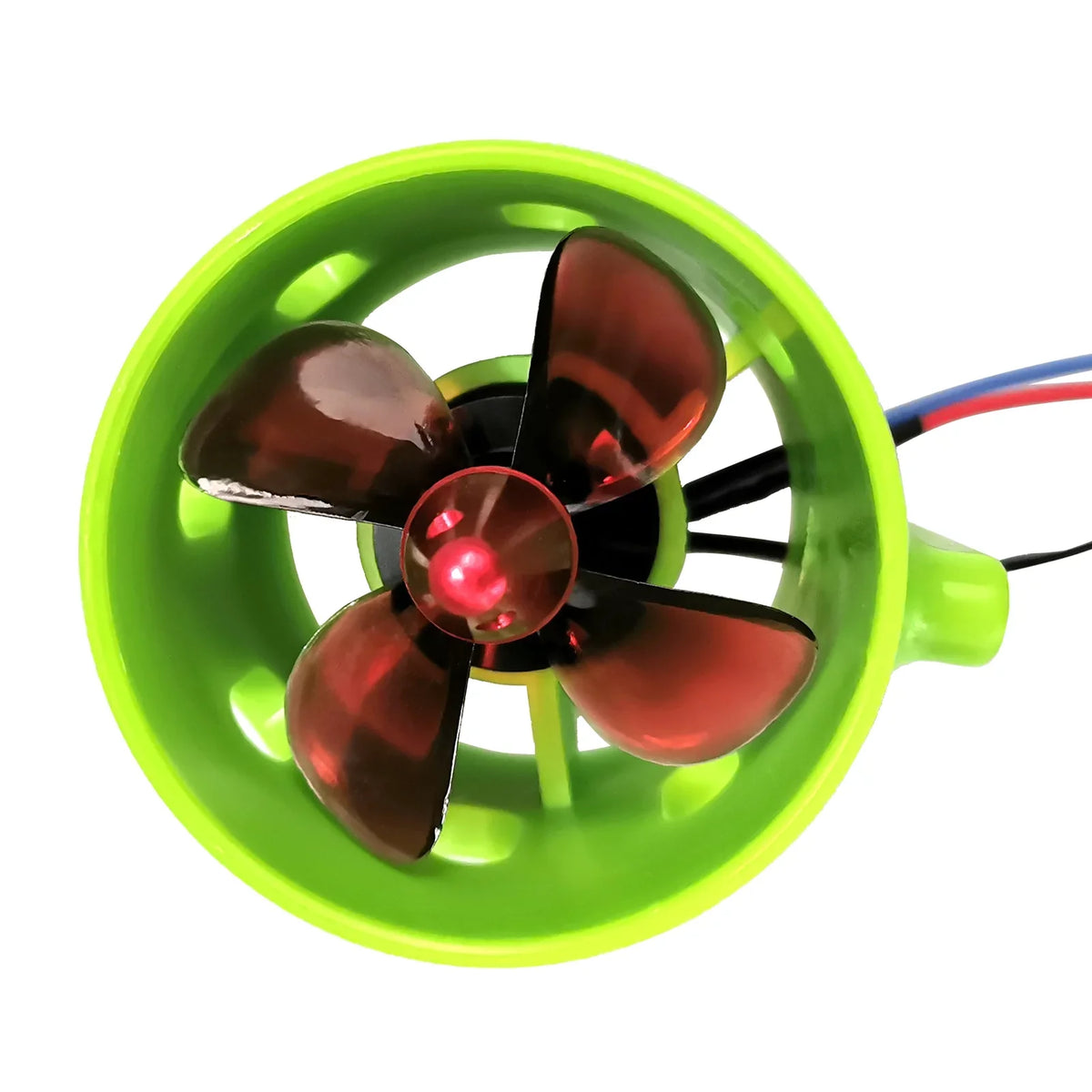 OWSOO 1000KV Underwater Brushless Motor Clockwise with with 4-Blade Propellers 12-24V Waterproof Electric Motor Drive Engine for  Bait Boat Nest Ship