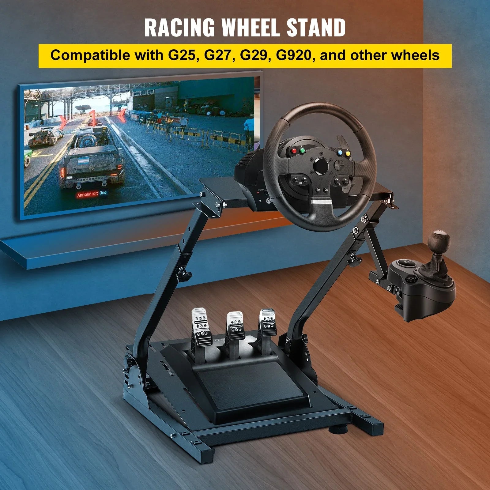 SKYSHALO Steering Wheel Stand Stand Racing Simulator For G27 G29 PS4 G920 T300RS