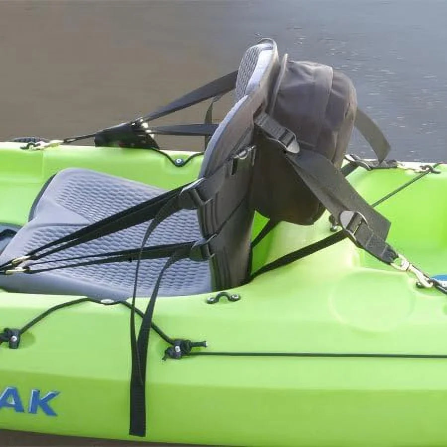 GTS Pro Molded Foam Kayak Seat W/Zipper Pack, Sit On Top Kayak Seat, Back Support Kayak Seat, Kayak Cushion