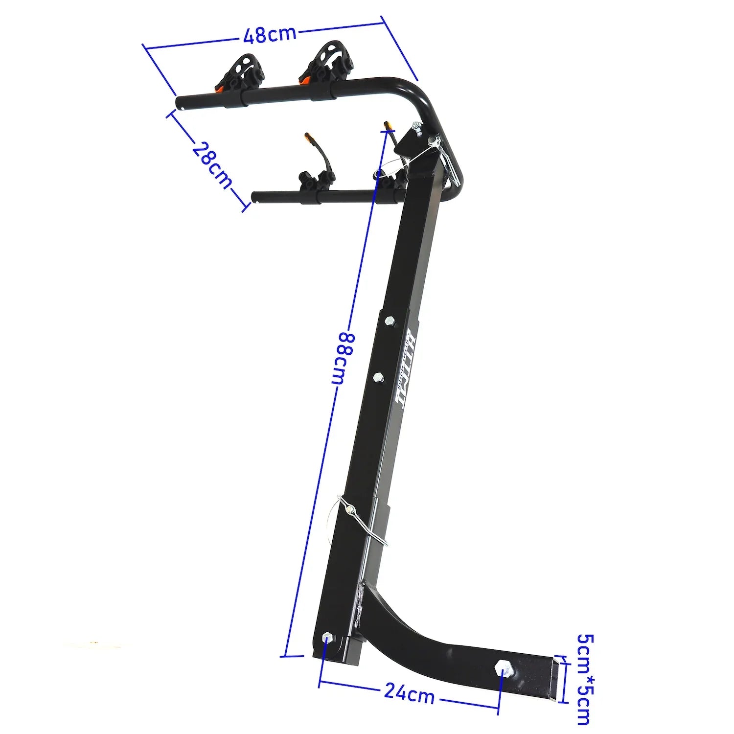 2 Bike Rack Bicycle Carrier Hitch Mount w/ 2" Receiver For Car Truck SUV Transport