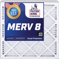 Filter King 14x28x0.5a Air Filter | 4-PACK | MERV 8 HVAC Pleated A/C Furnace Filters | MADE IN USA | Actual Size: 14 x 28 x 0.5"