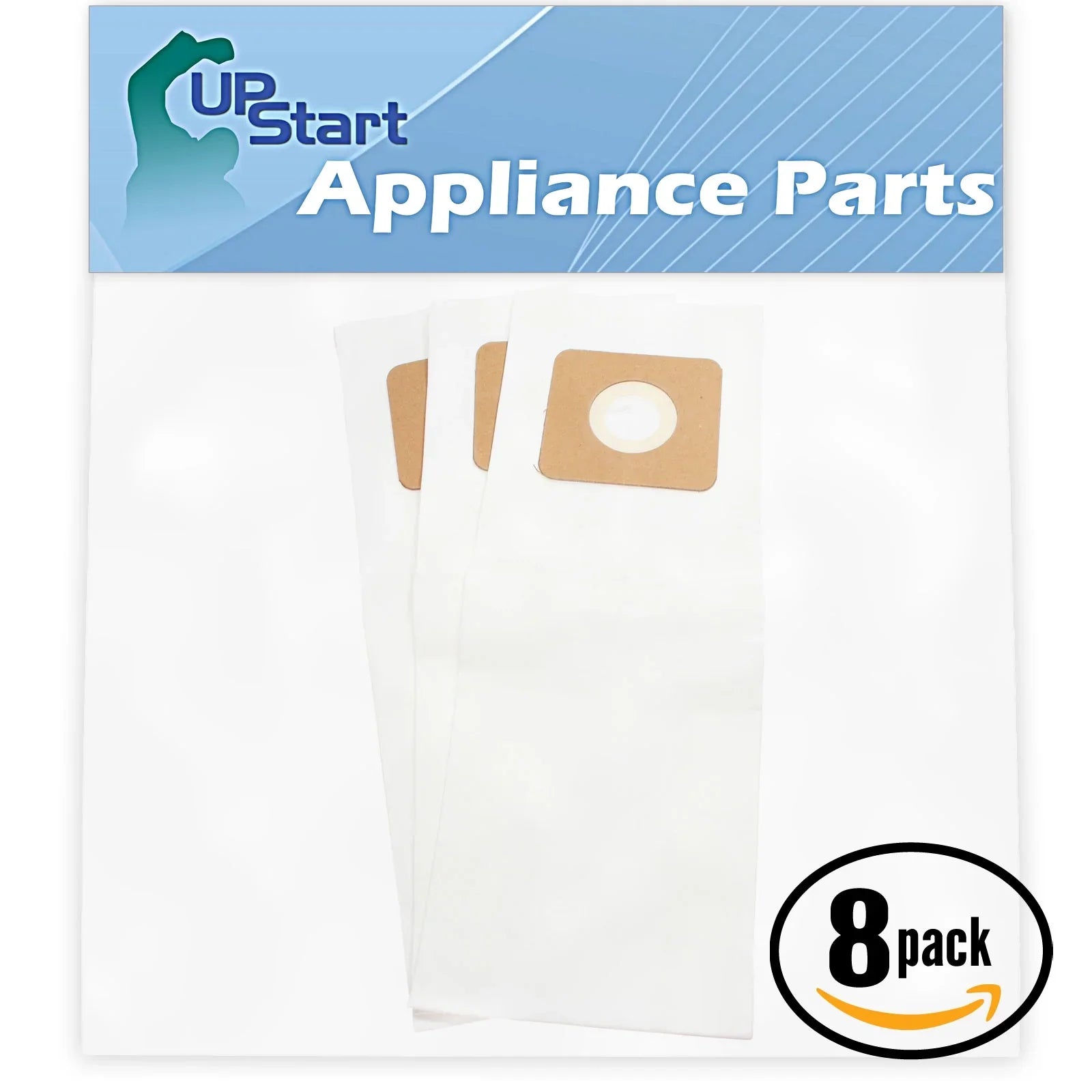 24 Replacement Riccar R800 Vacuum Bags - Compatible Riccar Type U, U-3, U-6 Vacuum Bags (8-Pack, 3 Bags Per Pack)