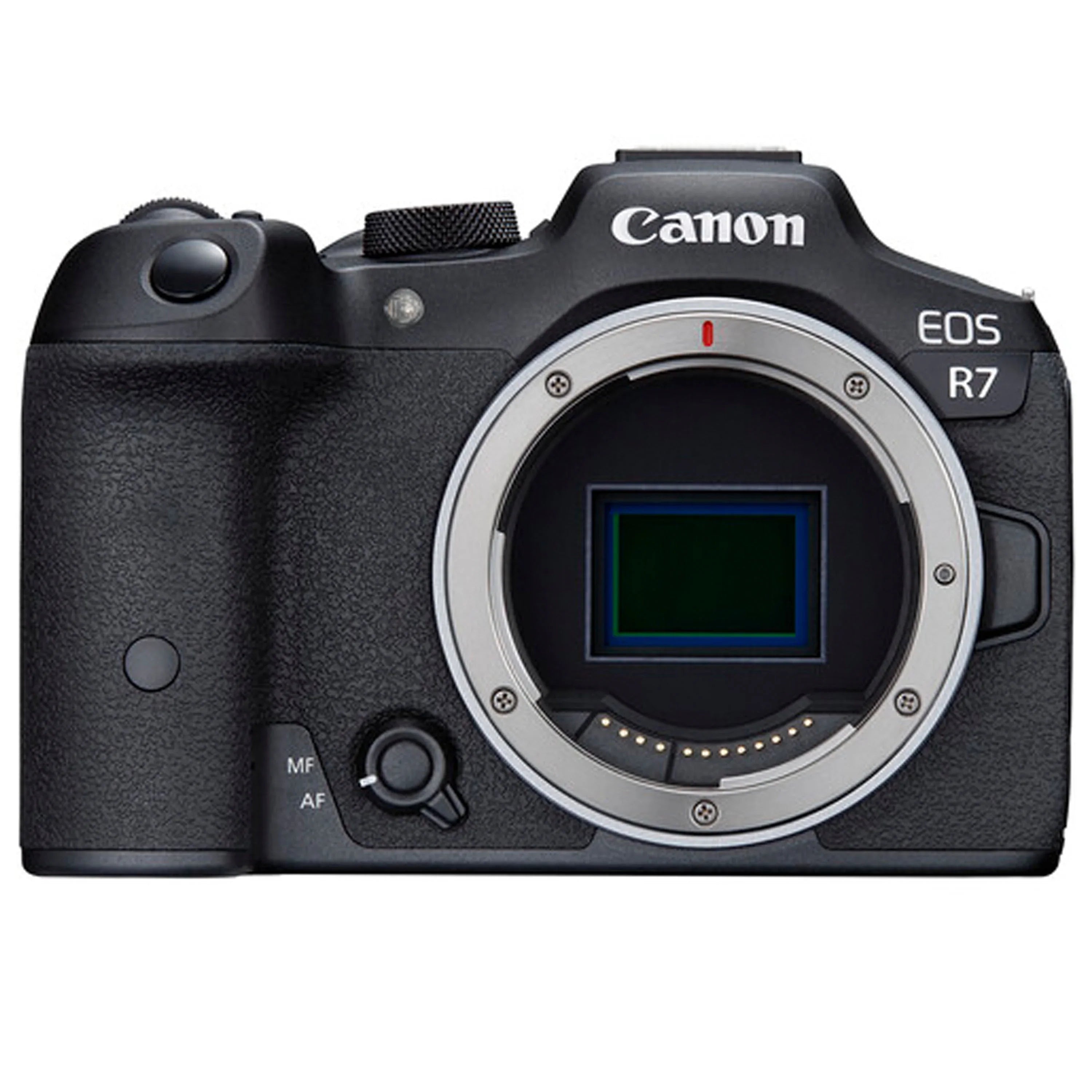 Canon EOS R7 Mirrorless Camera with RF-S 18-45mm f/4.5-6.3 IS STM Lens + Canon EF 75-300mm f/4-5.6 III Lens + 64GB Memory Card + Tripod + Case & More