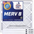 Filter King 7x63x1a Air Filter | 4-PACK | MERV 8 HVAC Pleated A/C Furnace Filters | MADE IN USA | Actual Size: 7 x 63 x .75"