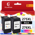 275XL Ink Cartridge for Canon Ink 275 and 276 XL 275XL 276XL PG-275XL CL-276XL Combo Pack for Canon Pixma TS3522 TR4720 TR4700 TR4722 Printer ( Black,  Tri-Color)