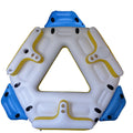 ALEKO IFI6P Inflatable Floating Island Lounge Raft with Cup Holders and Coolers - 6 Person