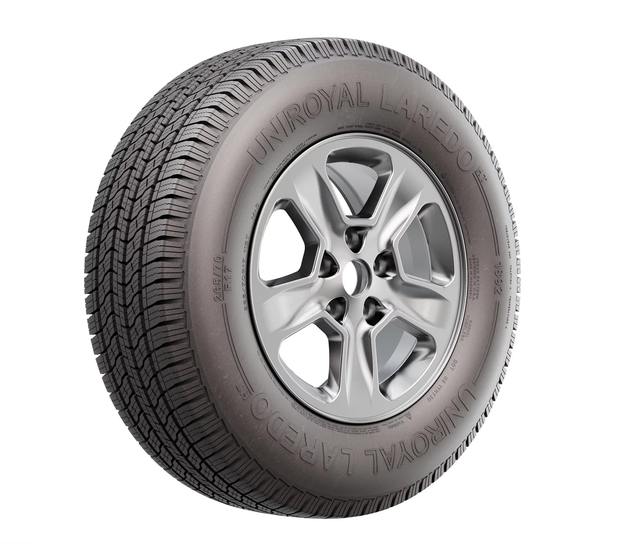 Uniroyal Laredo HT All-Season 265/60R20/XL 115H Tire Fits: 2022 Toyota Tundra SR TRD Off-Road, 2023 Toyota Tundra 1794 Edition