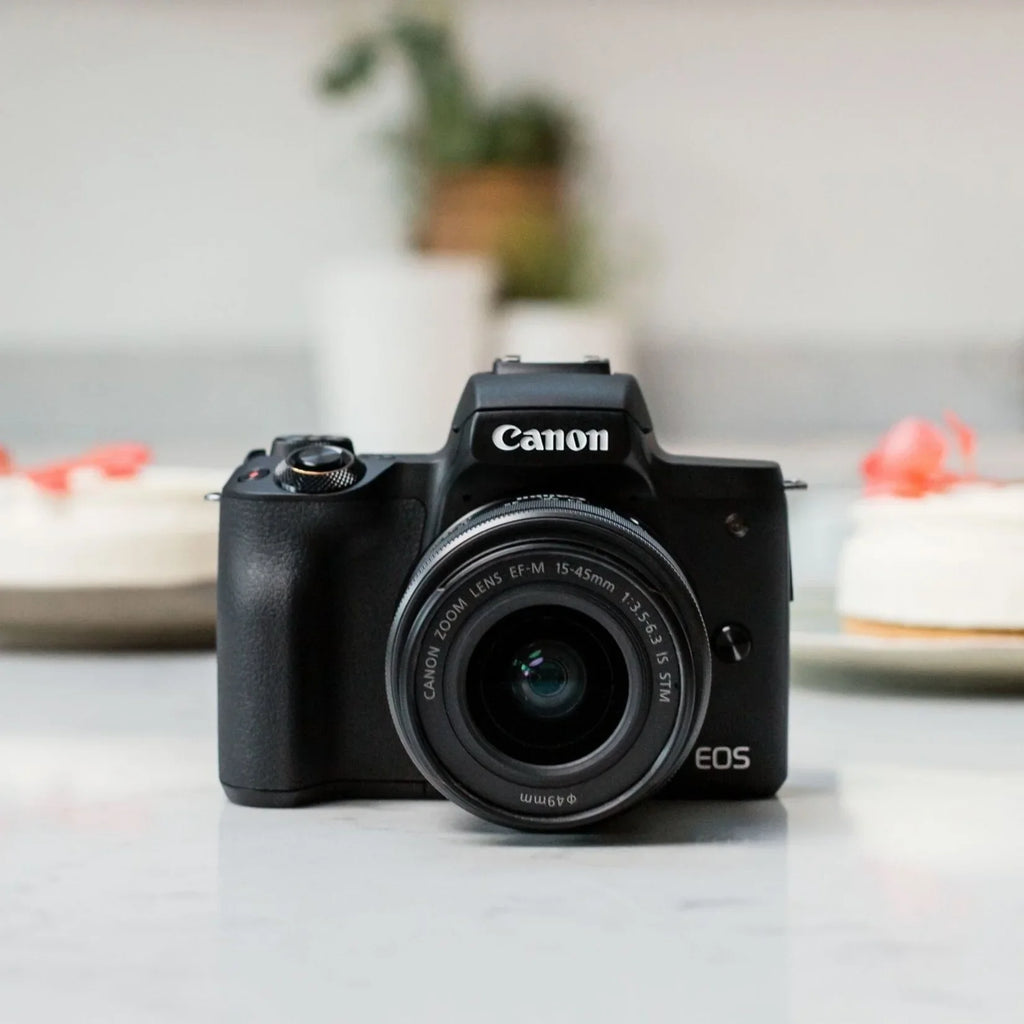 Canon EOS M50 Mark II 24.1 Megapixel Mirrorless Camera with Lens, 0.59", 1.77", Black