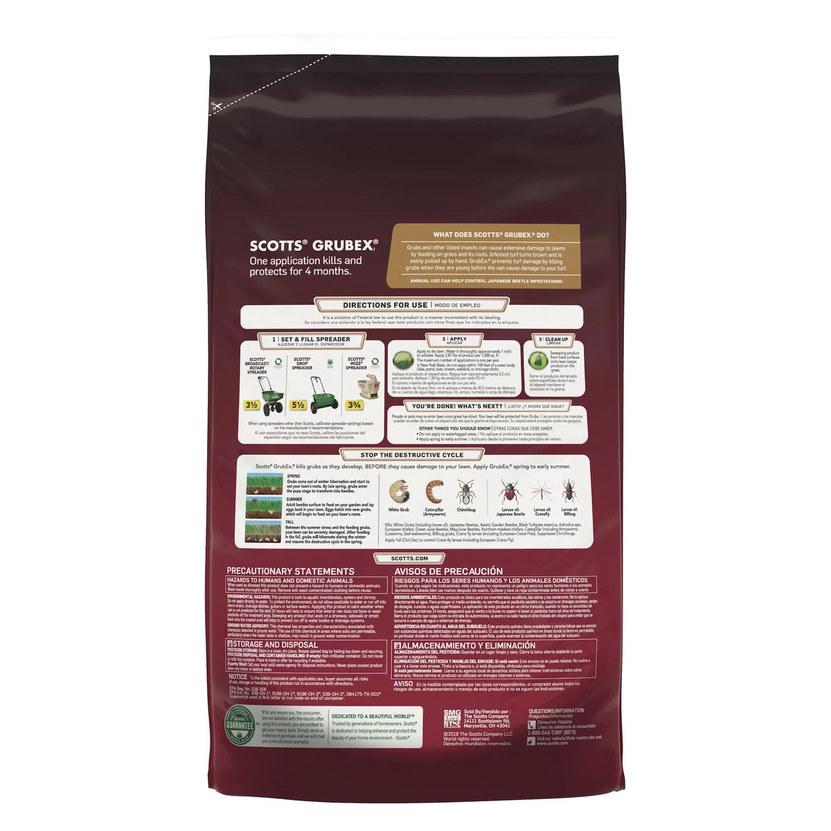 Scotts GrubEx Grub and Insect Control Granules 28.87 lb