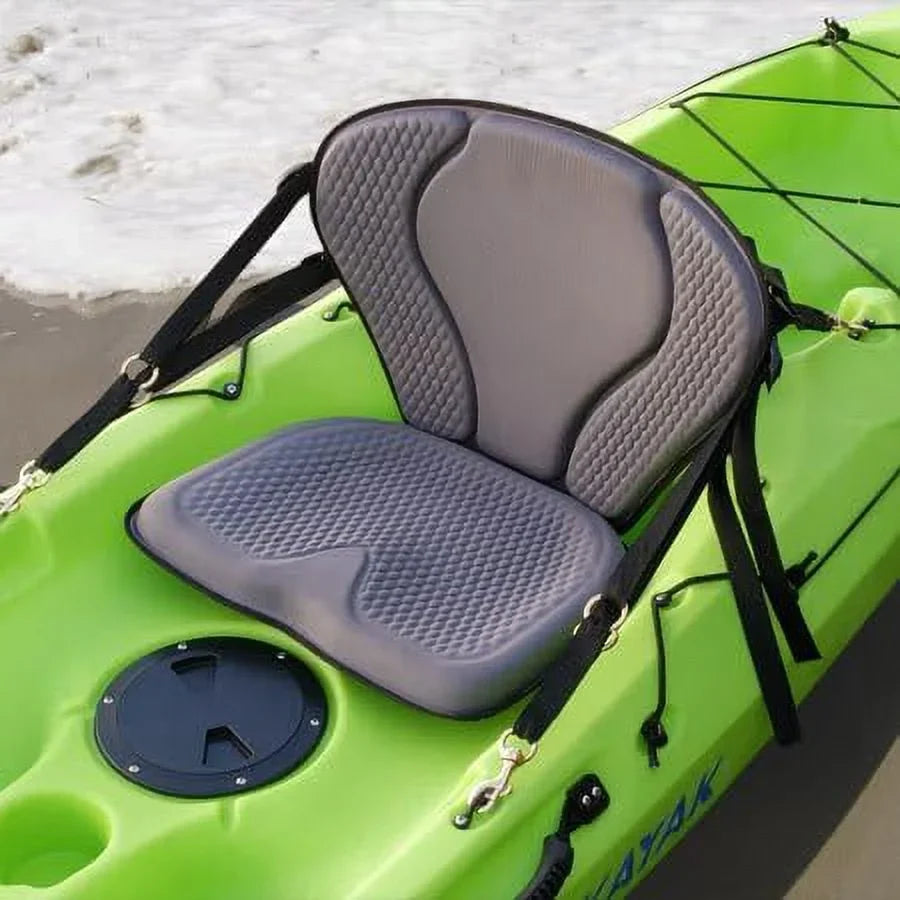 GTS Pro Molded Foam Kayak Seat W/Zipper Pack, Sit On Top Kayak Seat, Back Support Kayak Seat, Kayak Cushion