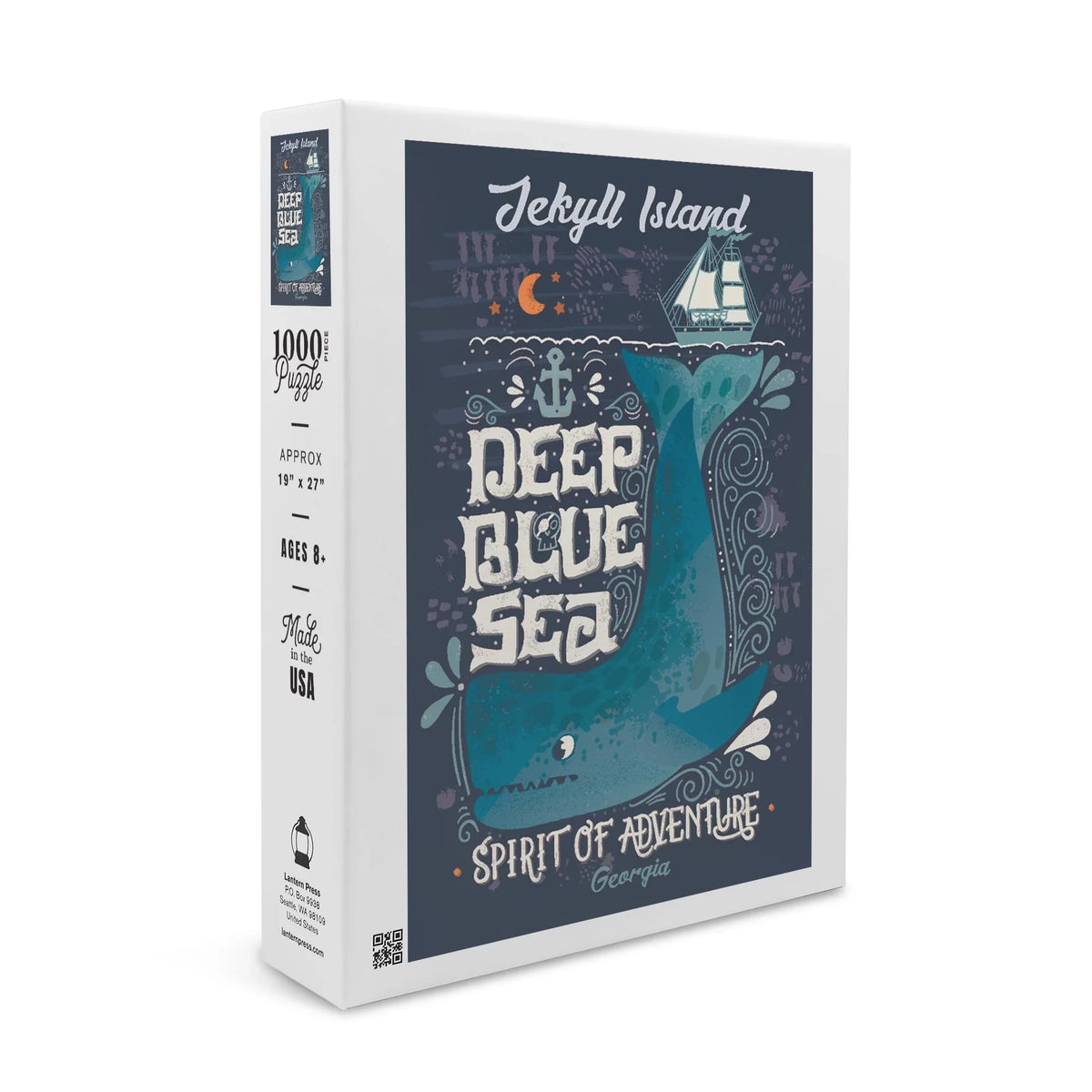 Jekyll Island, Georgia, Deep Blue Sea, Spirit of Adventure, Whale (1000 Piece Puzzle, Size 19x27, Challenging Jigsaw Puzzle for Adults and Family, Made in USA)