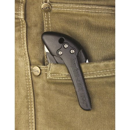 Outdoor Edge RLY50C Razor-Lite EDC 3.5" 420J2 Stainless Steel Drop Point Tanto Polymer Black, Gray Inserts