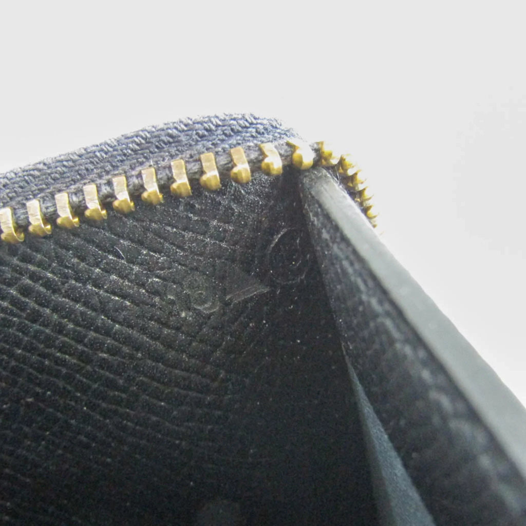 Pre-Owned Hermes Travel Case Men,Women Epsom Leather Long Wallet (bi-fold) Black (Good)