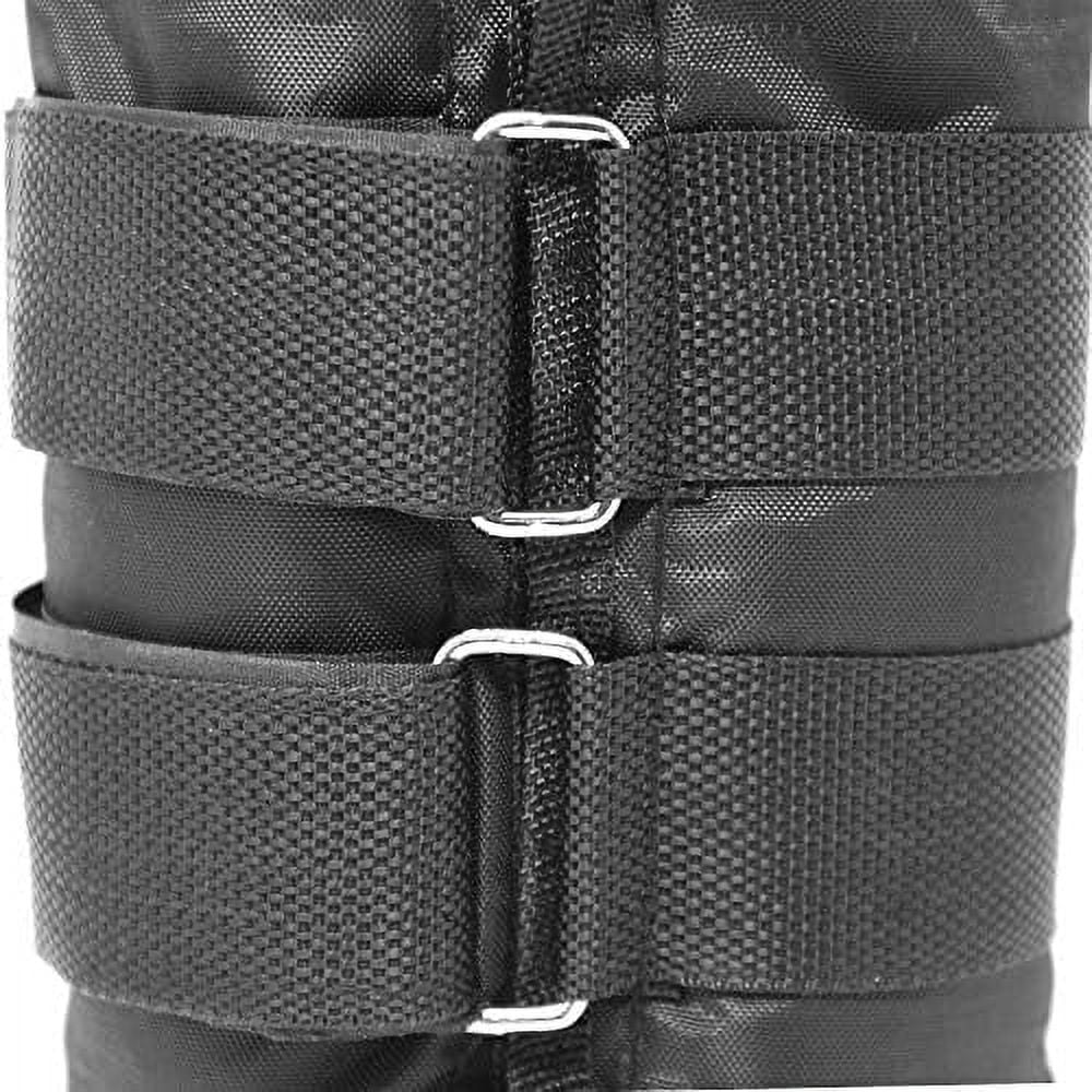 pro ankle weights 1 pair double straps heavy weight, 16 lbs (8 pounds per ankle) premium durable set for gym, workout, walking, ab, leg and glute exercises for men women