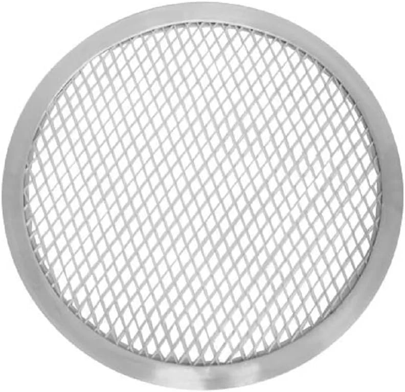 TrueCraftware- Set of 2 Aluminum 14” Pizza Baking Screen Seamless Rim- Bakeware Pizza Screen Round Pizza Pan Tray Round Baking Tray for Home Kitchen Pizzeria & Restaurants