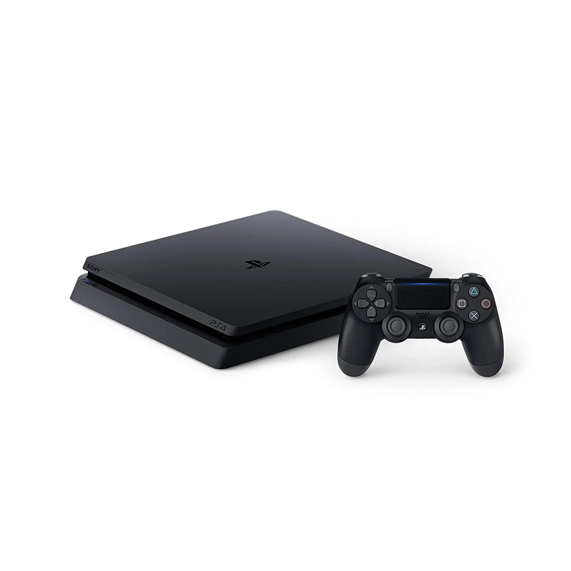 Pre-Owned Sony 2215B PlayStation 4 Slim 1TB Gaming Console Black with Charging Dock Headset 2 Controller Bolt Axtion