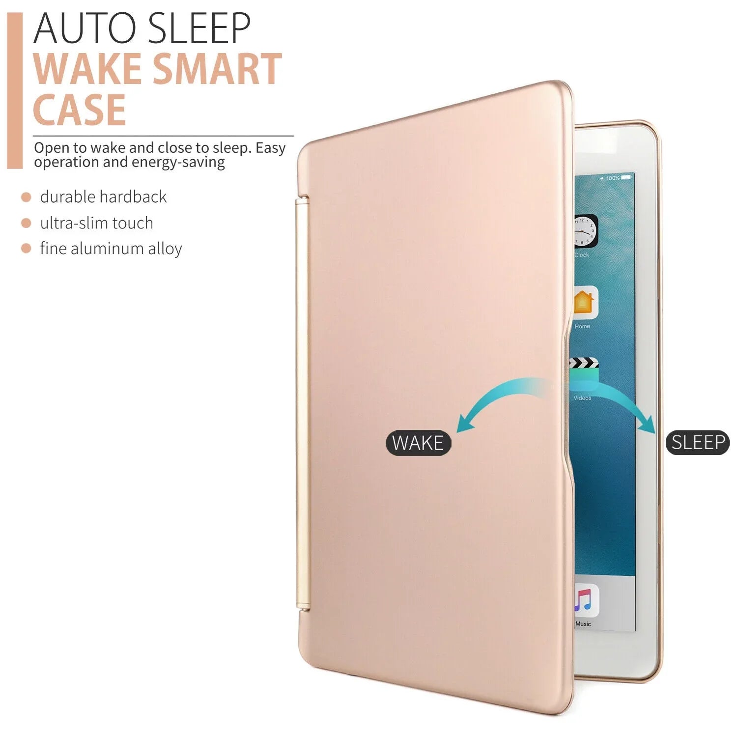 Applicable to the 9th Gen of iPad (2021),(2019) 8th Gen,(2018) 7th Gen , iPad Pro10.5, "Air3 Smart Shell with Bluetooth Backlight Keyboard Protective Sleeve