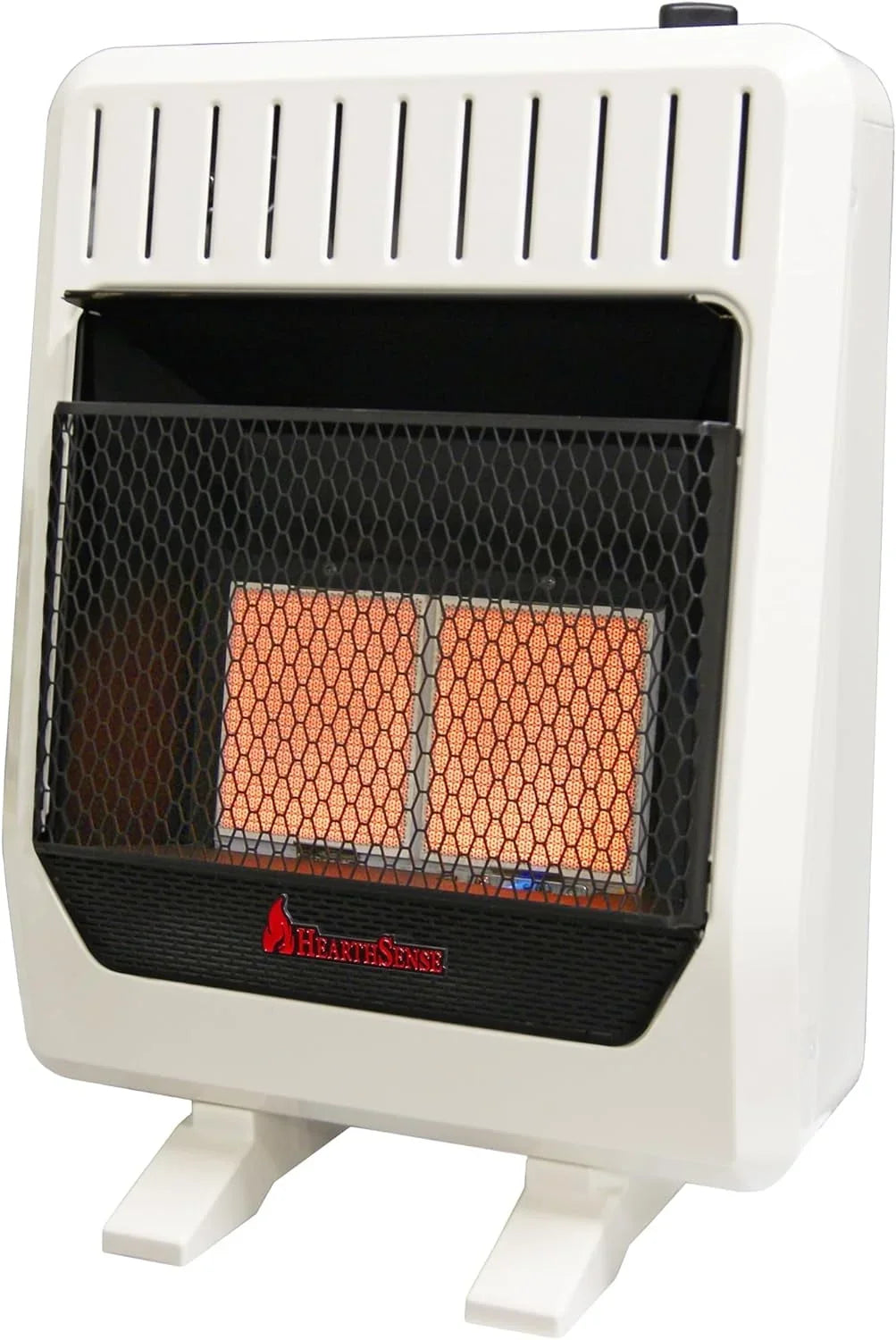 Hearth Sense Dual Fuel Vent Less Infrared Plaque Heater with Base and Blower 20,000BTU T-Stat Control Model# IR16T-BB
