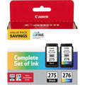 Canon Orginal PG-275/CL-276 Value Pack Complete Set of Ink, Fully Compatible for PG-275XL and CL-276 XL