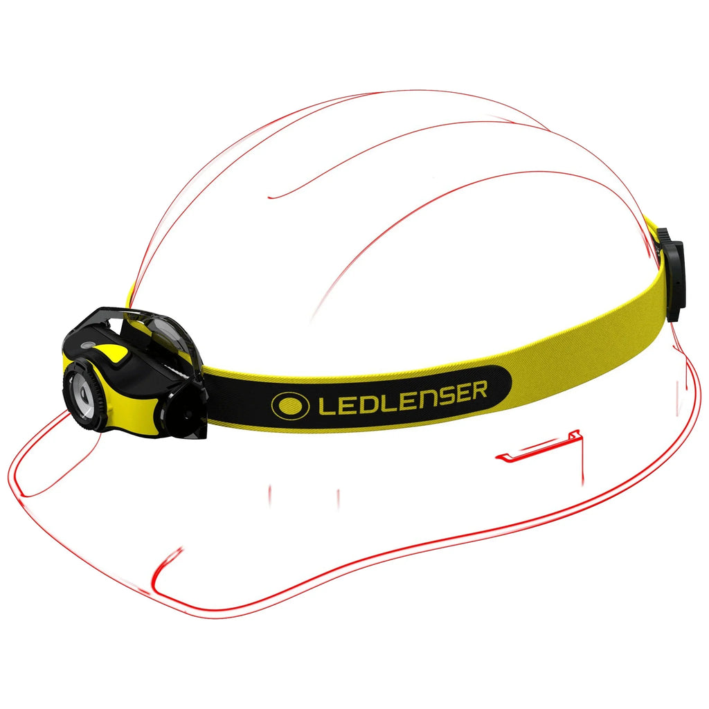 LEDLENSER IH5R High Power LED Headlamp, 400 Lumens, Lightweight, Rechargeable or AA Alkaline Batteries