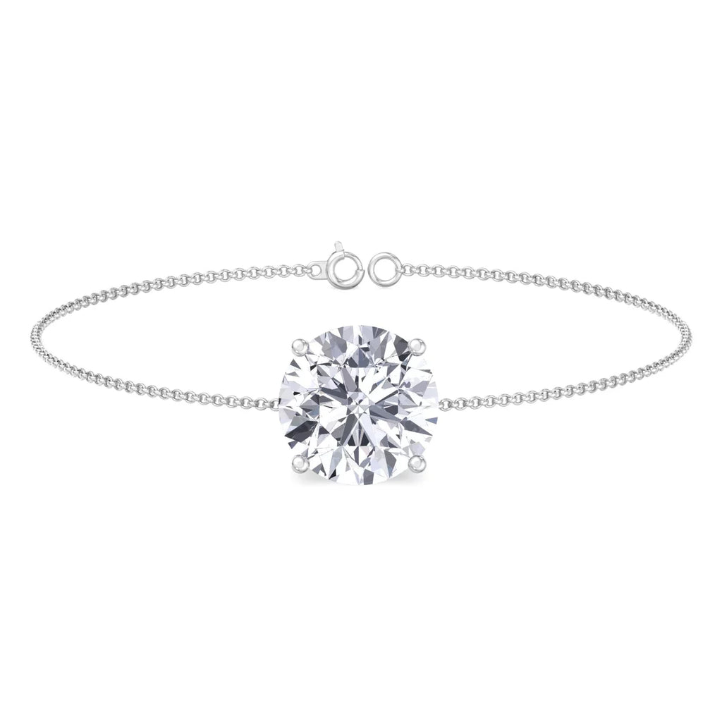 Cinder - Classic Round Diamond Solitaire Bracelet