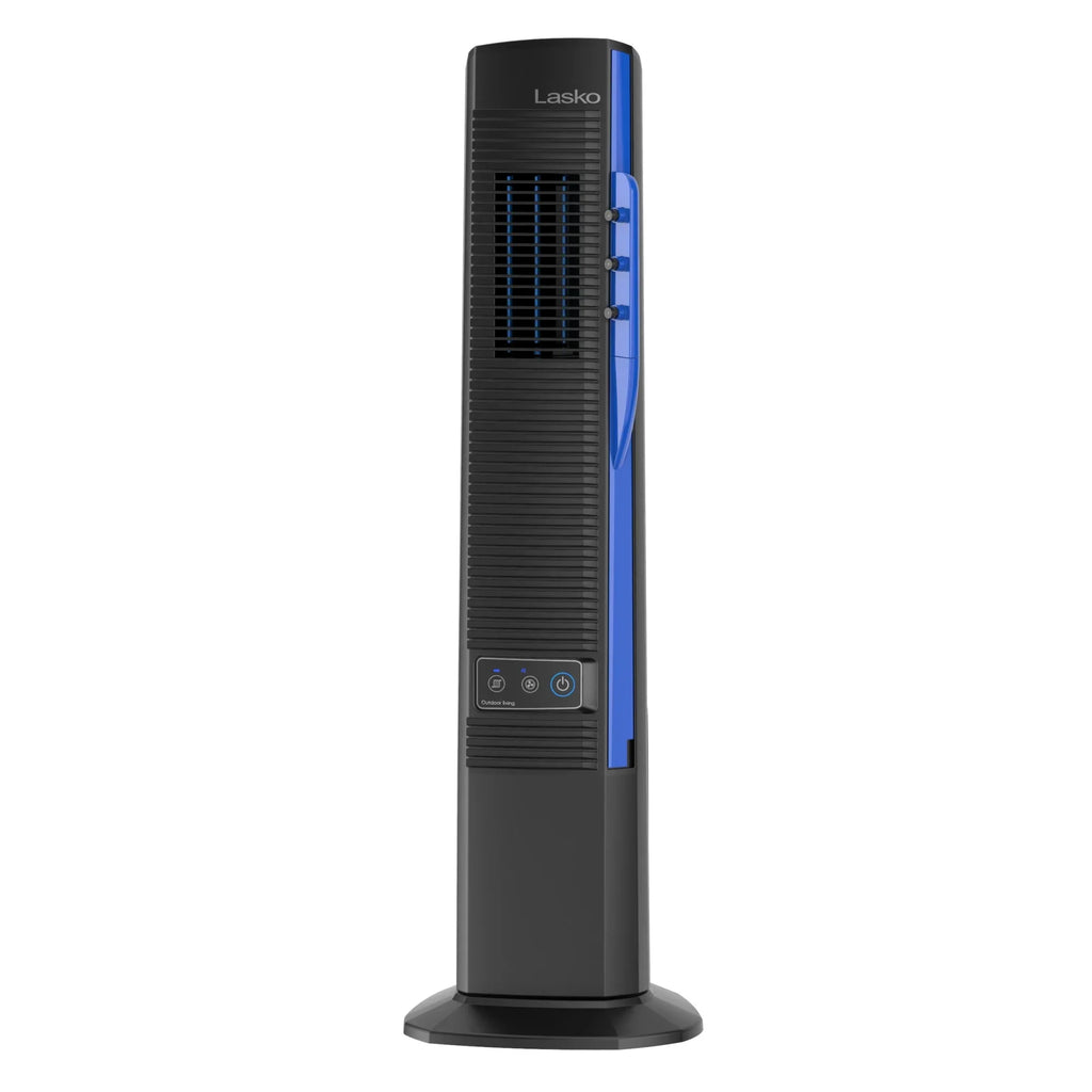 Lasko 42” Misto Outdoor Misting Tower Fan with 10 Foot Power Cord, 4 Speeds, YF300, Black