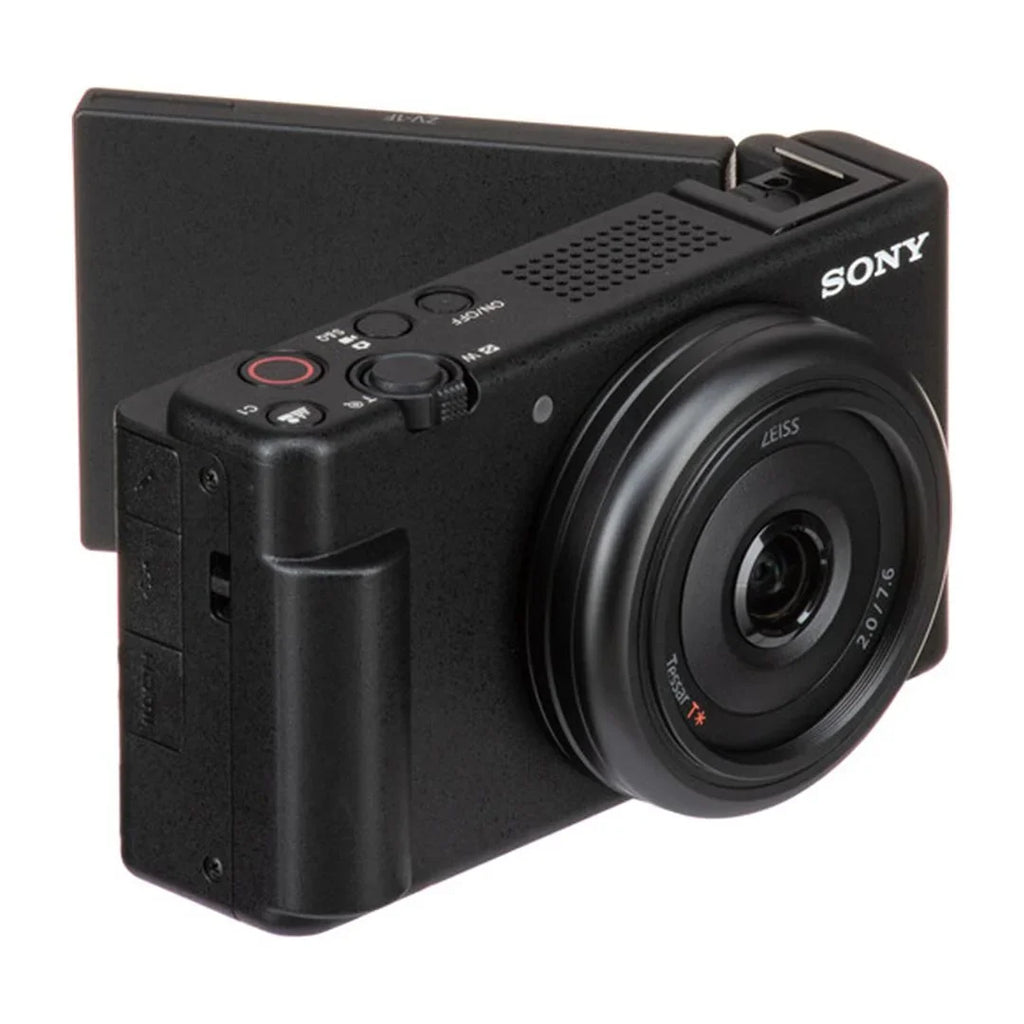 Sony ZV-1F Vlogging Camera (Black) with SanDisk 64GB Memory Card + ZeeTech Accessory Bundle