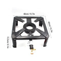 Nebublu Propane Gas Cooker - Single Cast Iron Stove for Camping BBQ, Portable and Efficient