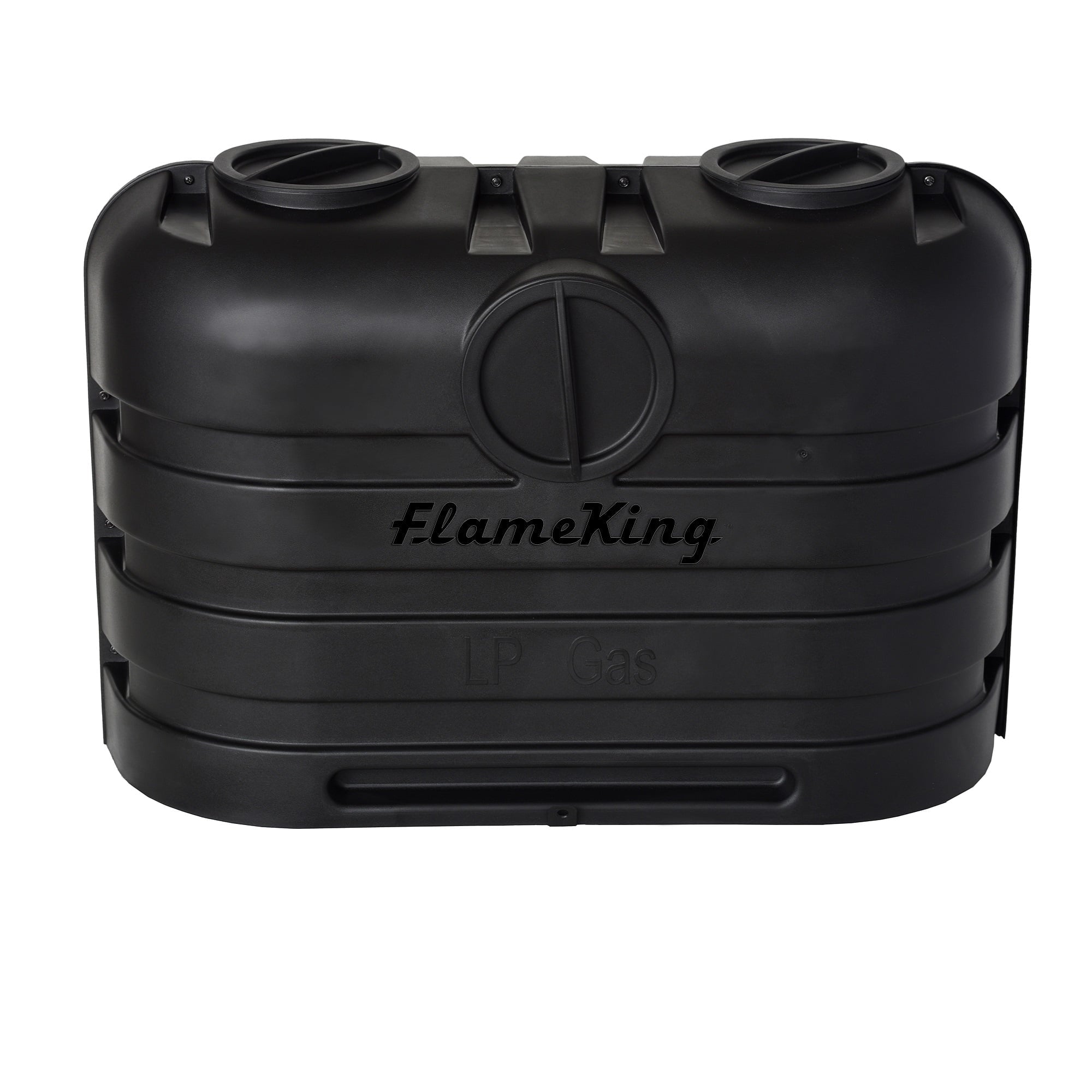 Flame King Heavy Duty Dual 20LB Black Propane Tank Cover for RV, Camper and Travel Trailer