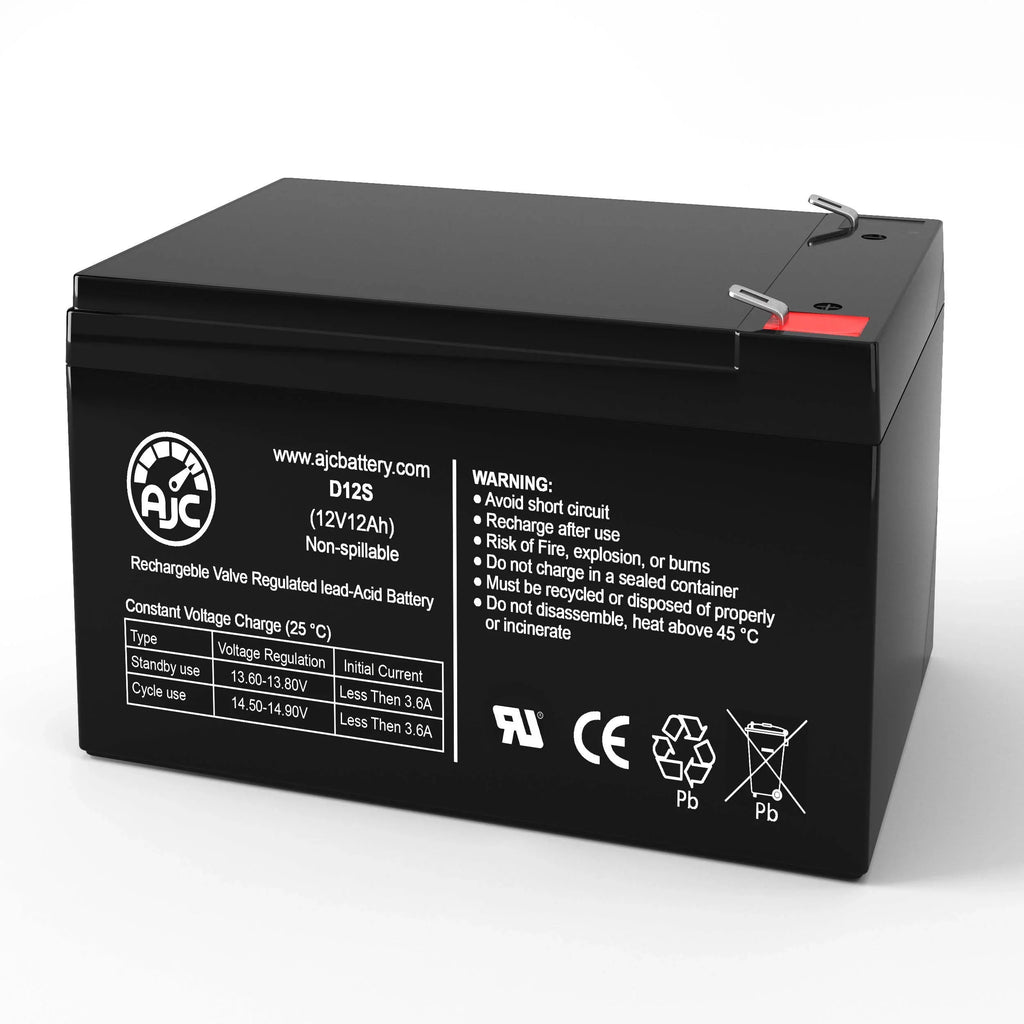 EVO 500 12V 12Ah Electric Scooter Battery - This Is an AJC Brand Replacement