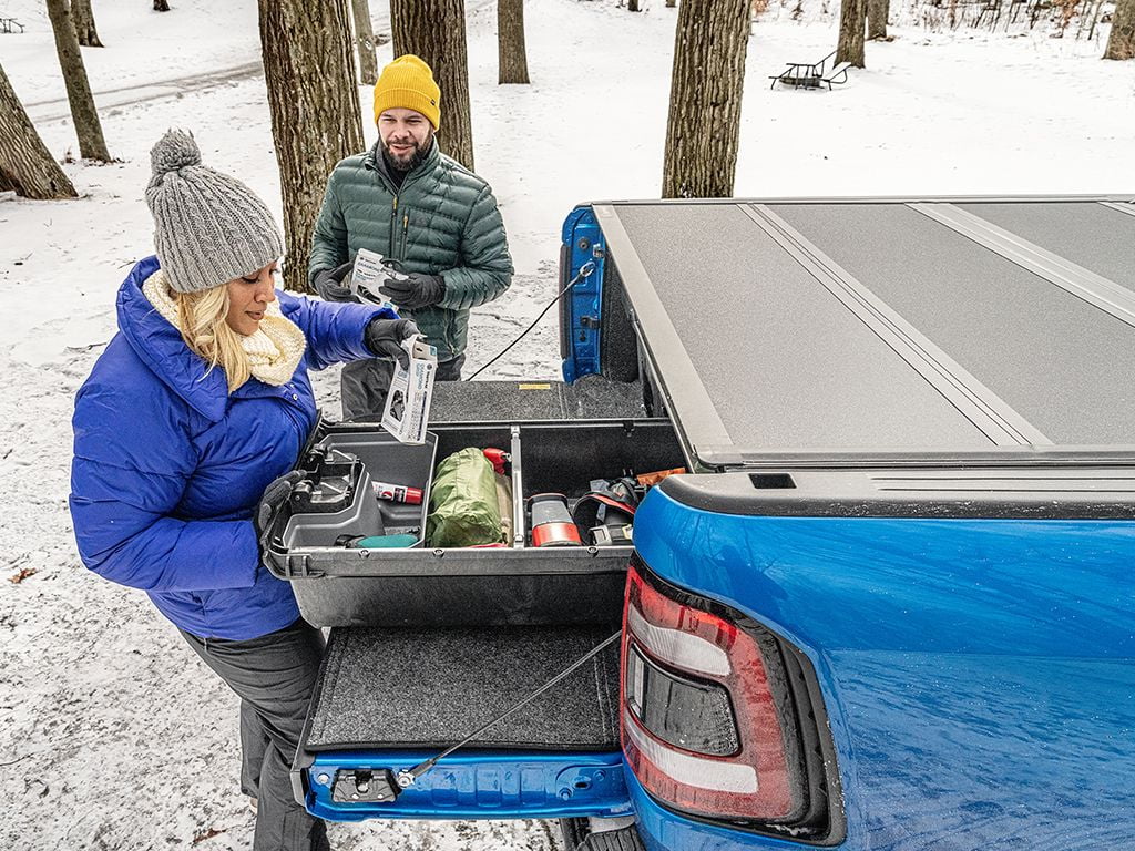 BAK by RealTruck BAKFlip MX4 Hard Folding Truck Bed Tonneau Cover | 448327 | Compatible with 2015 - 2020 Ford F-150 6' 7" Bed (78.9")