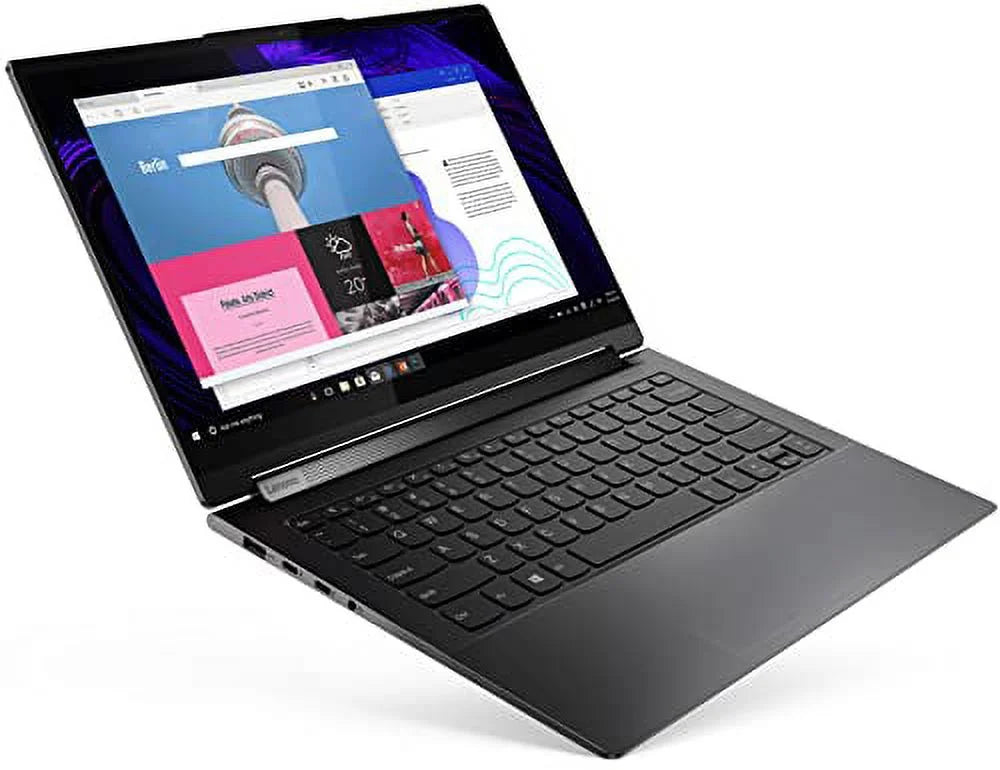 Lenovo 2022 Yoga 9i -14.0" FHD Touchscreen IPS 2-in-1 Laptop (Intel i7-1185G7 4-Core, 8GB RAM, 256GB SSD, Intel Iris Xe, Backlit KYB, Fingerprint, WiFi 6, BT 5.1, HD Webcam, Win 10 Home) w/Hub