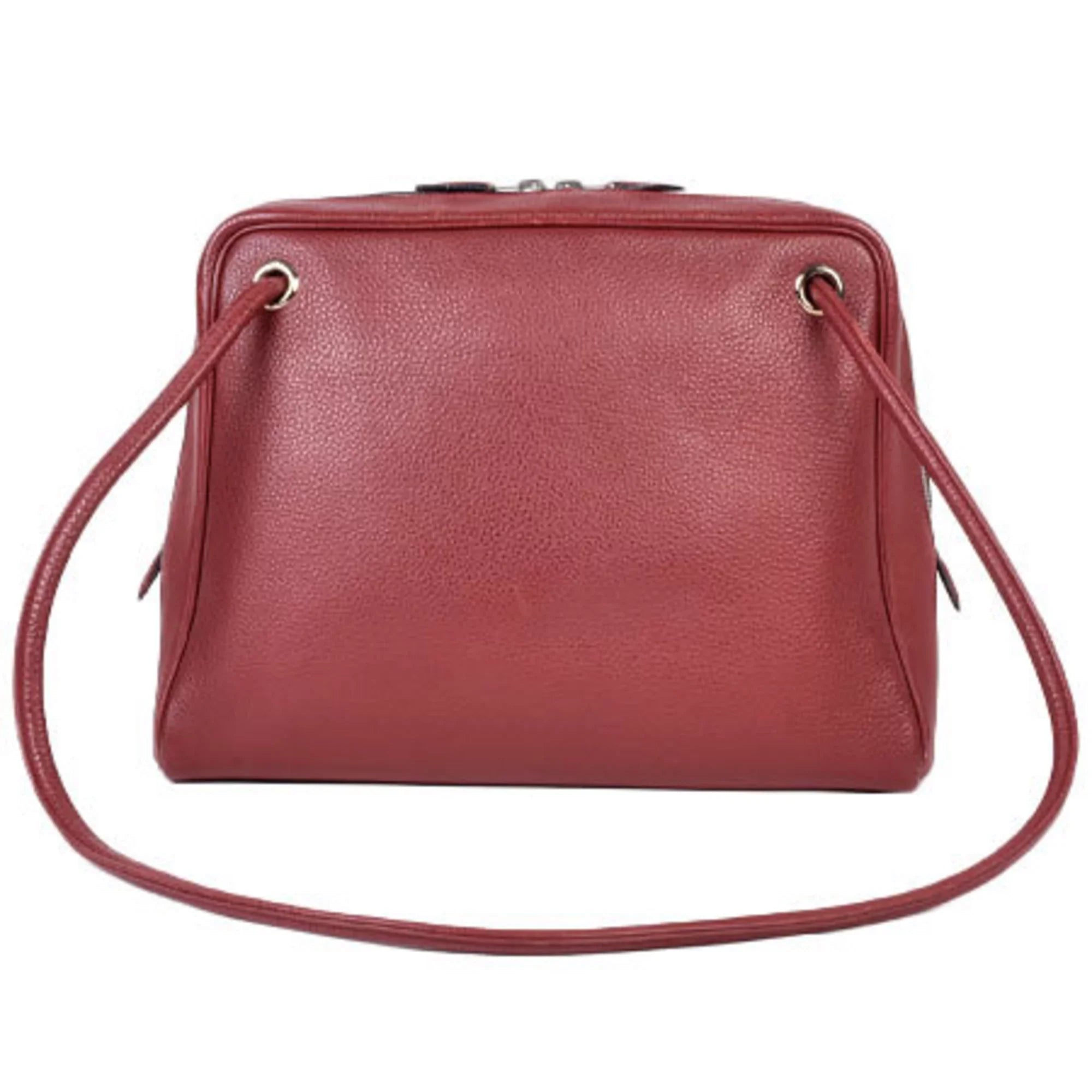 Pre-Owned Hermes HERMES Tintin GM shoulder bag Togo Rouge Ash □D stamp (Good)