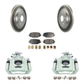 Transit Auto Rear Disc Brake Caliper Coated Rotors And Semi-Metallic Pads Kit For 2012 Ram C/V With Dual Piston Front KCG-100133P