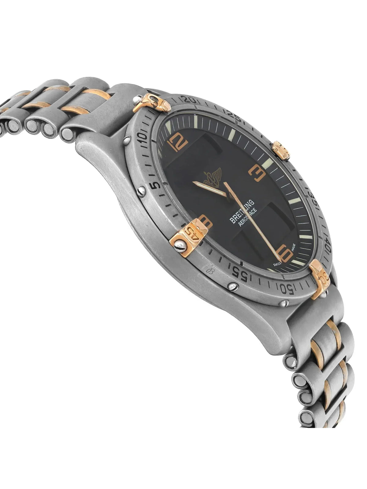 Pre-owned Breitling Aerospace 40mm Titanium Mens Watch F56062 (Good)