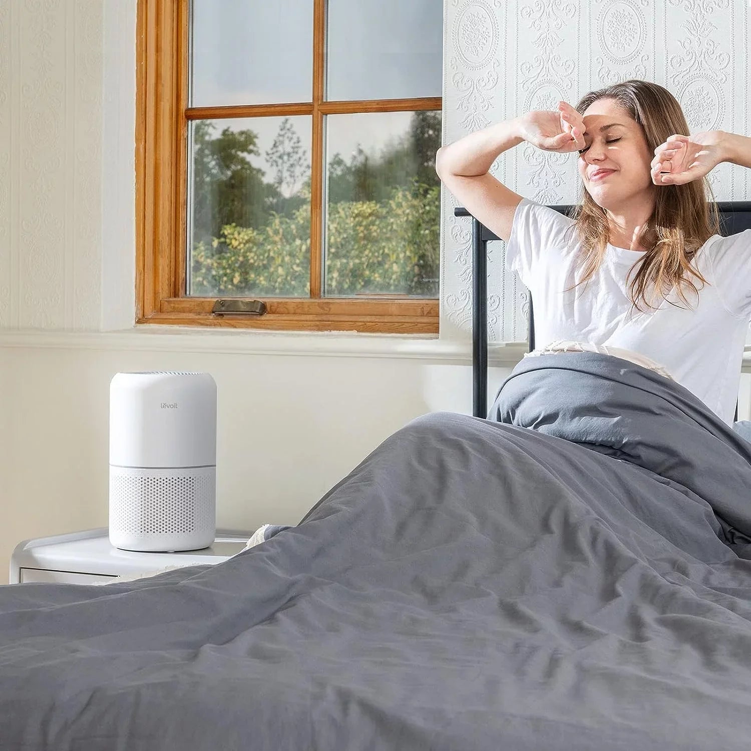 Levoit Air Purifier for Allergies and Asthma, Large Rooms Up to 547 sq. ft., Core 300-RAC, White