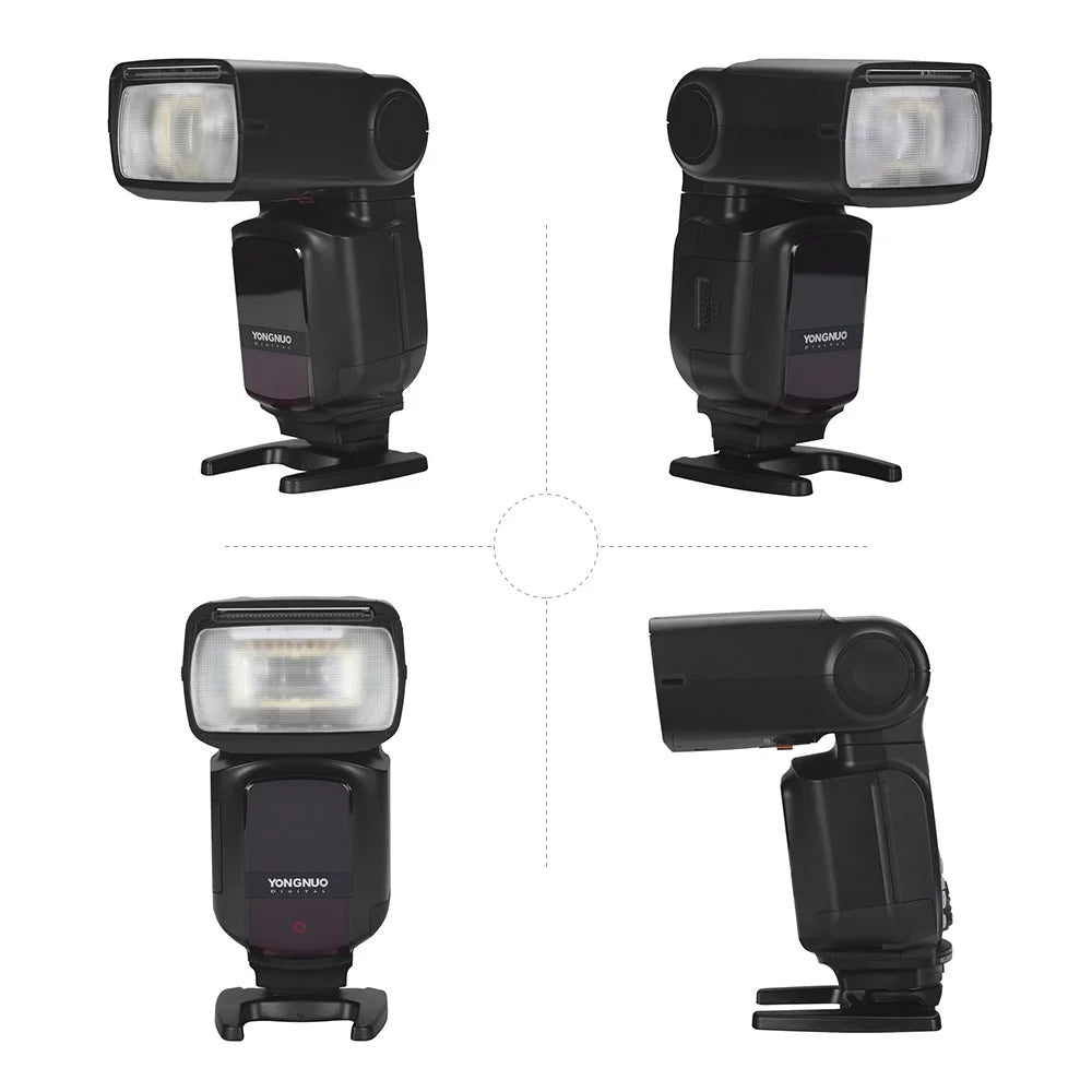 YONGNUO YN968N II Wireless TTL Speedlite Flash with Built-in 5600K LED Light - 1/8000s HSS for Nikon DSLR Cameras, Compatible with YN622N YN560 Wireless System