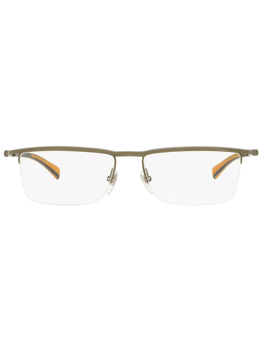 Chopard Men's Gunmetal Rectangular Eyeglass Frames VCHA06-509-56