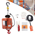 ZhdnBhnos 110V 3-in-1 Electric Hoist Winch Heavy Duty Portable Crane Lift w/ Wireless Remote Control 200KG/440LBS 62ft