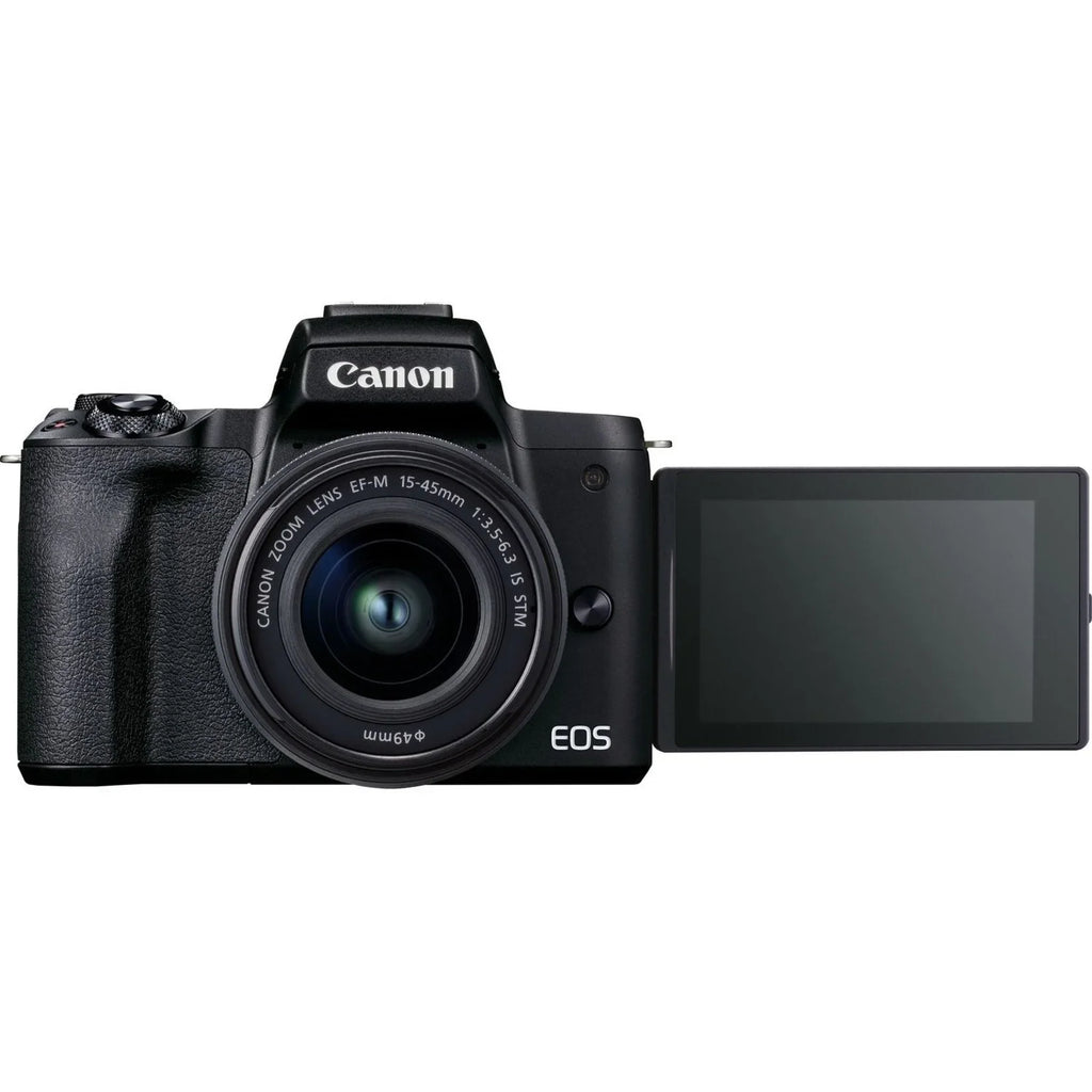 Canon EOS M50 Mark II 24.1 Megapixel Mirrorless Camera with Lens, 0.59", 1.77", Black