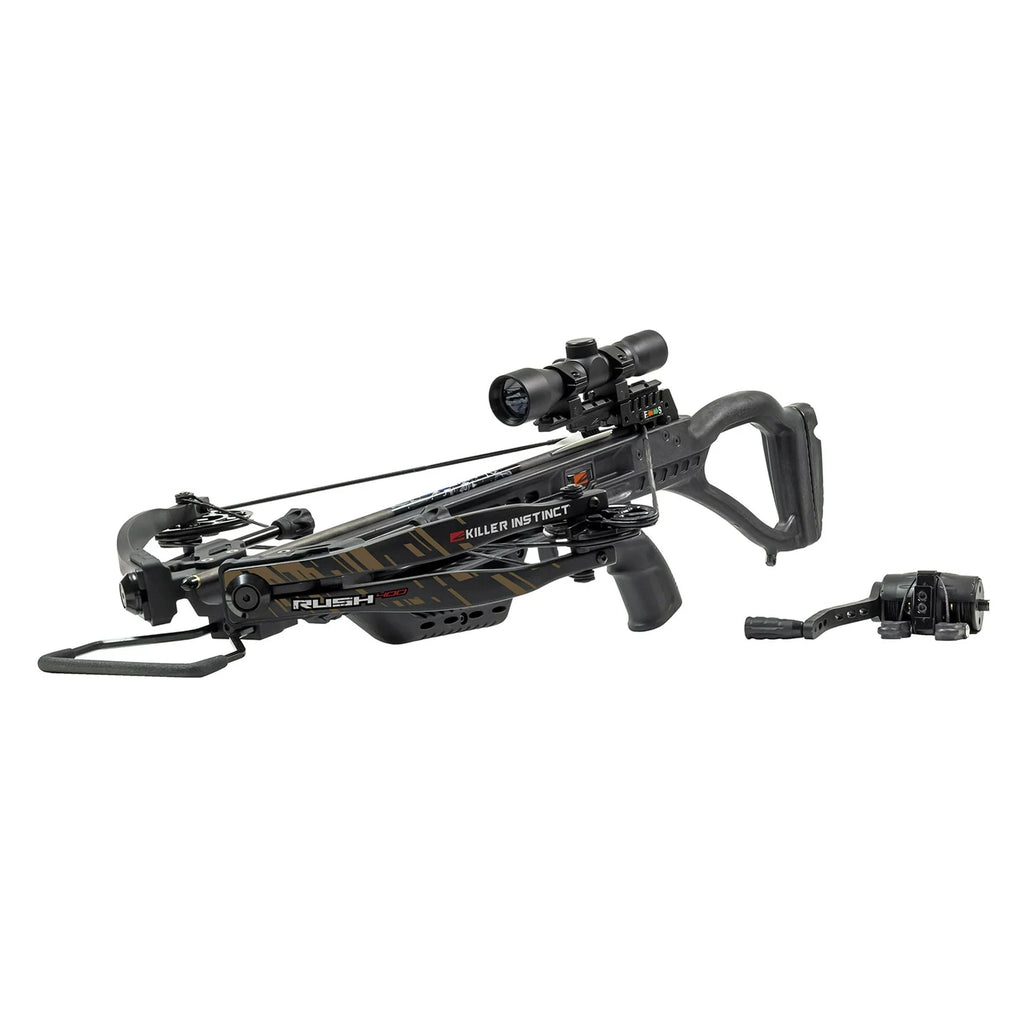 Killer Instinct 1002 Rush 400 Crossbow PRO Package with Crank Cocking System