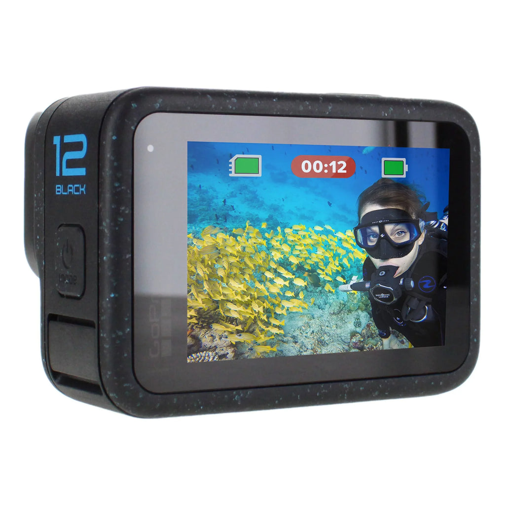 GoPro HERO12 Black - Waterproof Action Camera with 5.3K60 Ultra HD Video, 27MP Photos, HDR, 1/1.9" Image Sensor, Live Streaming, Webcam, Stabilization(Open Box)
