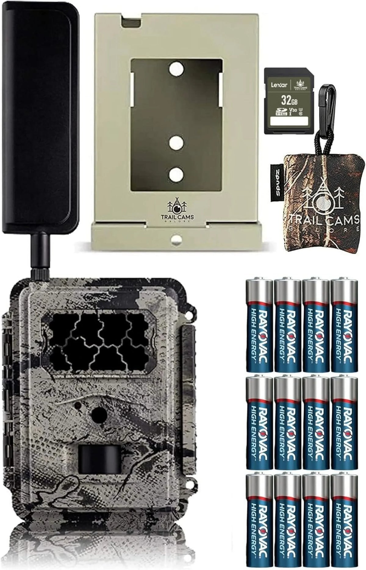 Spartan GoCam 4G LTE Wireless Camera with Batteries, SD Card, Security Case, and Spudz Microfiber Cloth Screen Cleaner VERIZON