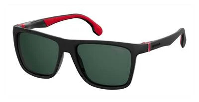 Carrera Men's CA5047/S Square Sunglasses, Black/Green, 56 mm